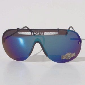 NWT True Vintage 90's Sports Wing rimless aviator style sunglasses
